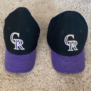MATCHING MLB Colorado Rockies Black and Purple Toddler/Child Baseball Hats